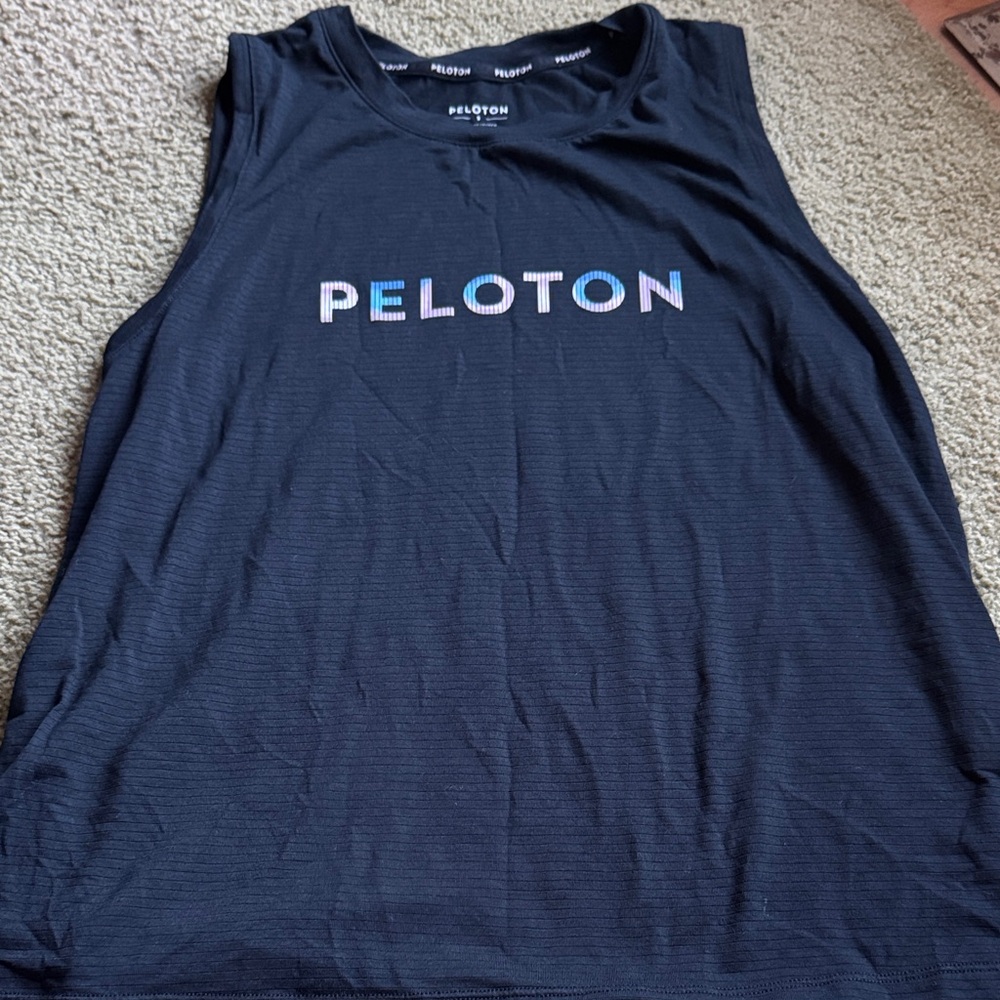 Peloton Women's Navy Muscle Tee